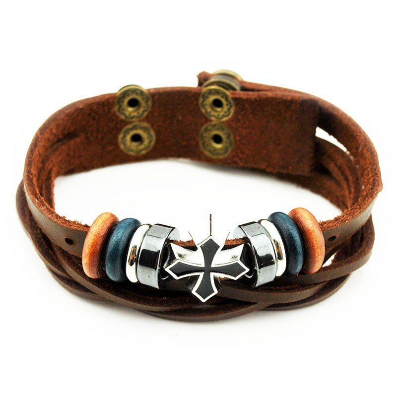 Wholesale Leather Bracelets
 Wholesale Quality Wrist Leather Bracelets Snap Button