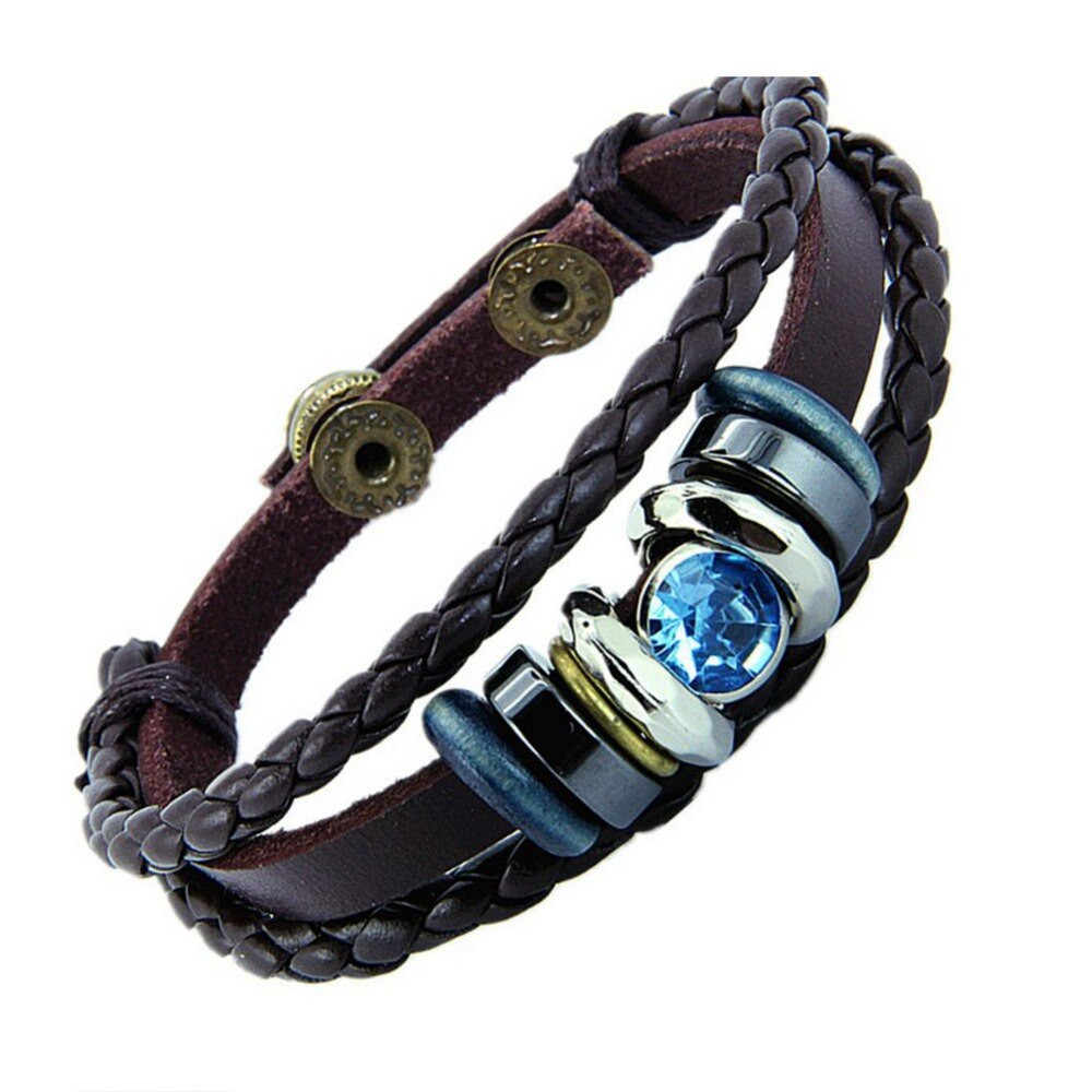 Wholesale Leather Bracelets
 Fashion National Braided Leather Bracelet Wholesale