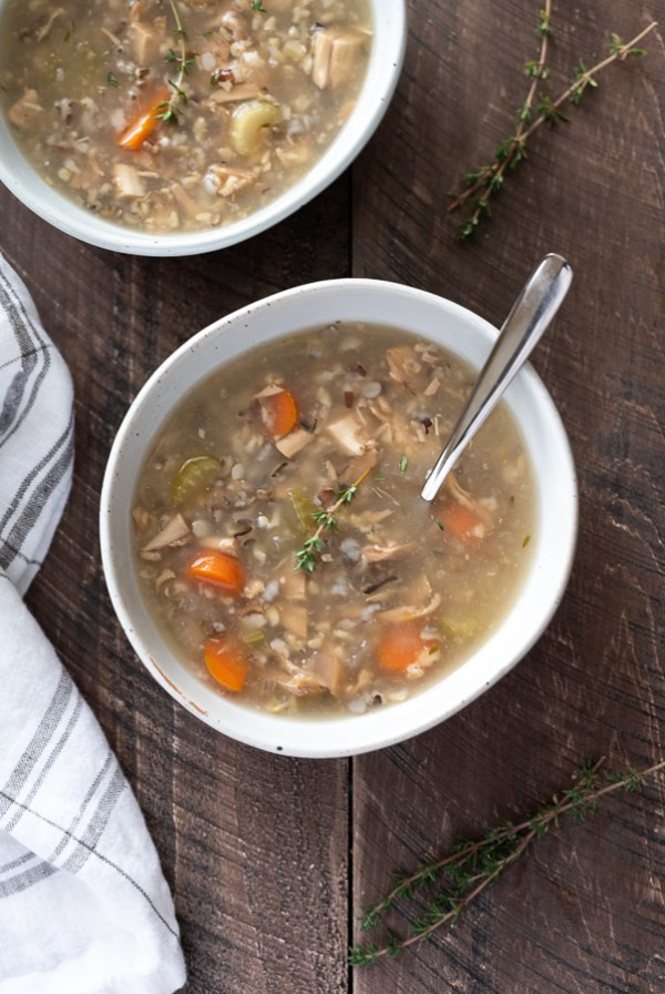 Wild Rice Turkey Soup
 Slow Cooker Turkey Wild Rice Soup Flavor the Moments