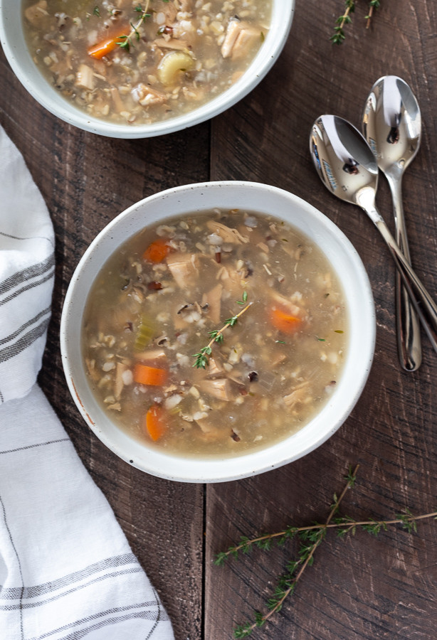 Wild Rice Turkey Soup
 Slow Cooker Turkey Wild Rice Soup Flavor the Moments