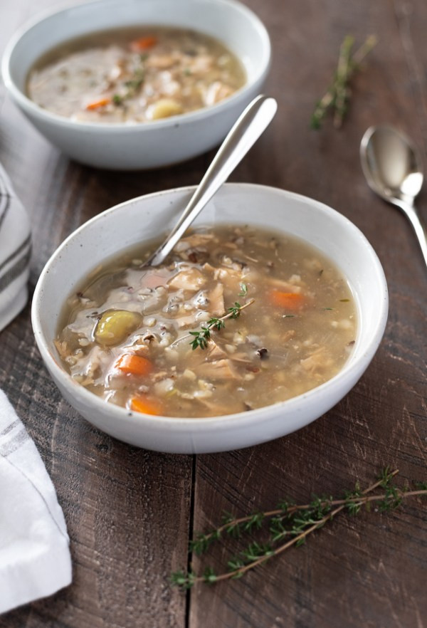 Wild Rice Turkey Soup
 Slow Cooker Turkey Wild Rice Soup Flavor the Moments