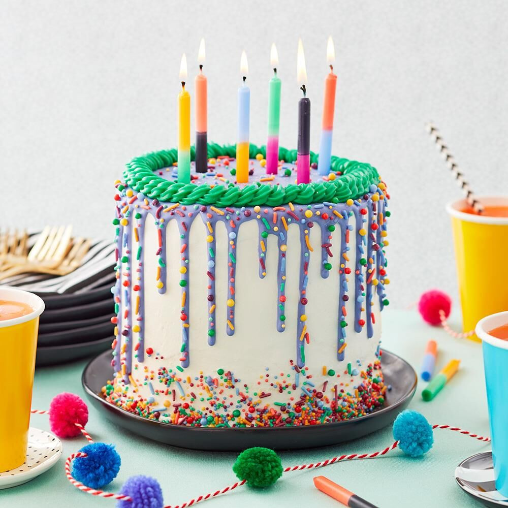 Wilton Birthday Cakes
 Bright and Bold Birthday Cake