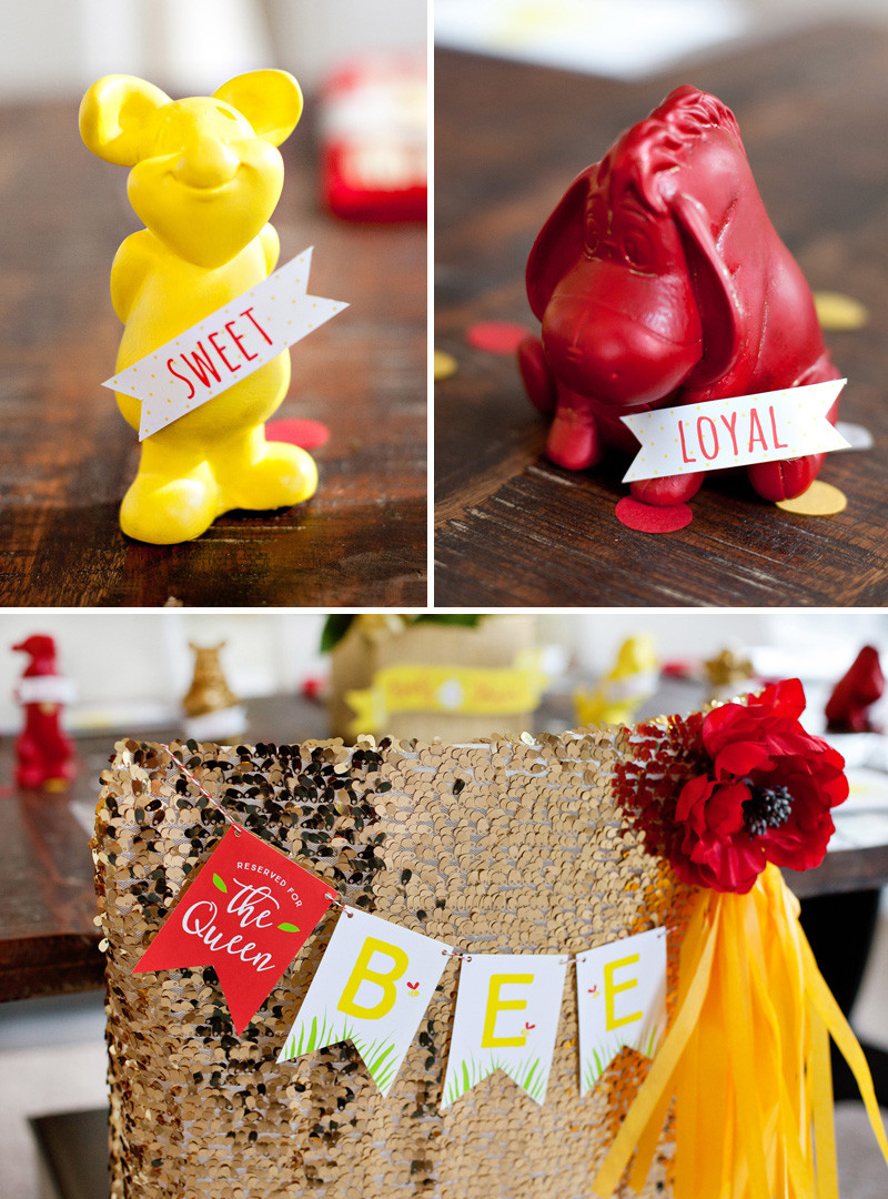 Winnie The Pooh Baby Shower Decorations Ideas
 Classic Modern Winnie the Pooh Baby Shower Hostess