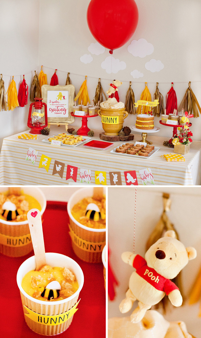 Winnie The Pooh Baby Shower Decorations Ideas
 Classic Modern Winnie the Pooh Baby Shower Hostess