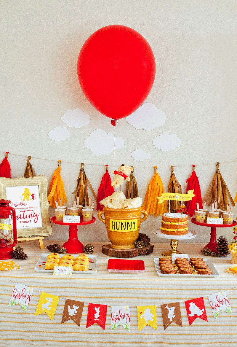 Winnie The Pooh Baby Shower Decorations Ideas
 Classic Modern Winnie the Pooh Baby Shower Hostess