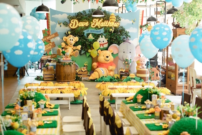Winnie The Pooh Birthday Party Decorations
 Kara s Party Ideas Winnie the Pooh 1st Birthday Party