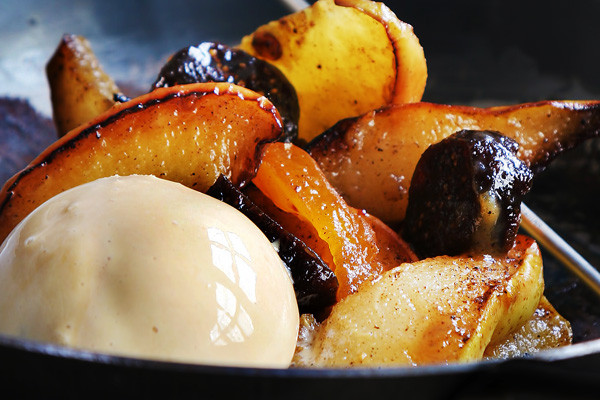 Winter Fruit Desserts
 Fricassée of Winter Fruit with Vanilla Ice Cream Recipe