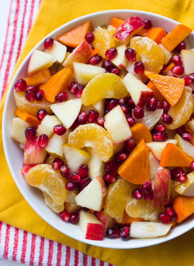 Winter Fruit Desserts
 Winter Fruit Salad with Honey Lemon Syrup