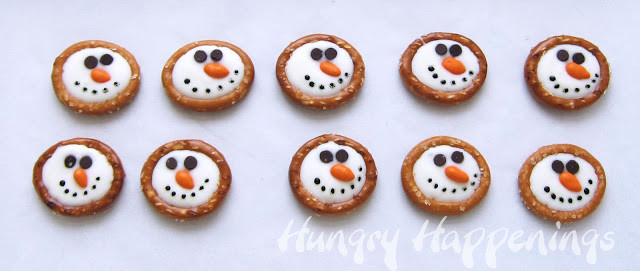 Winter Recipes For Kids
 Winter themed treats Frosty Snowman Pretzels Hungry