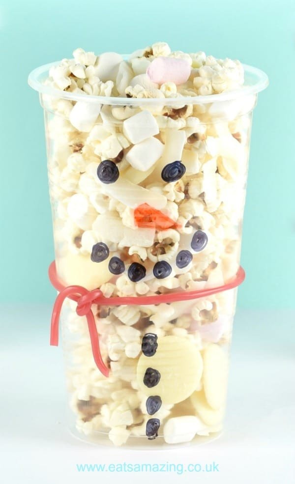 Winter Recipes For Kids
 Fun Snowman Snack Cups Recipe
