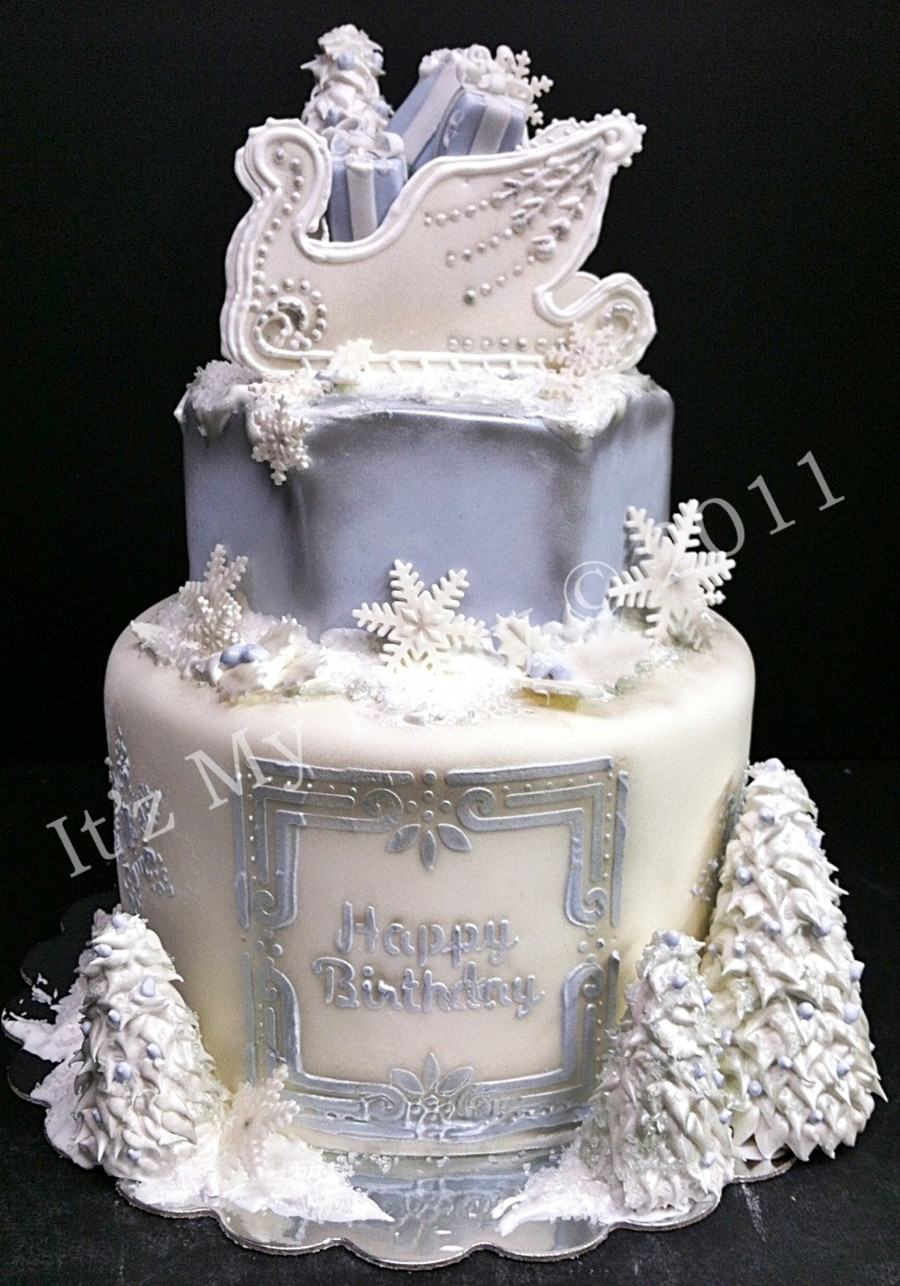 Winter Wonderland Birthday Cake
 Winter Wonderland Birthday CakeCentral