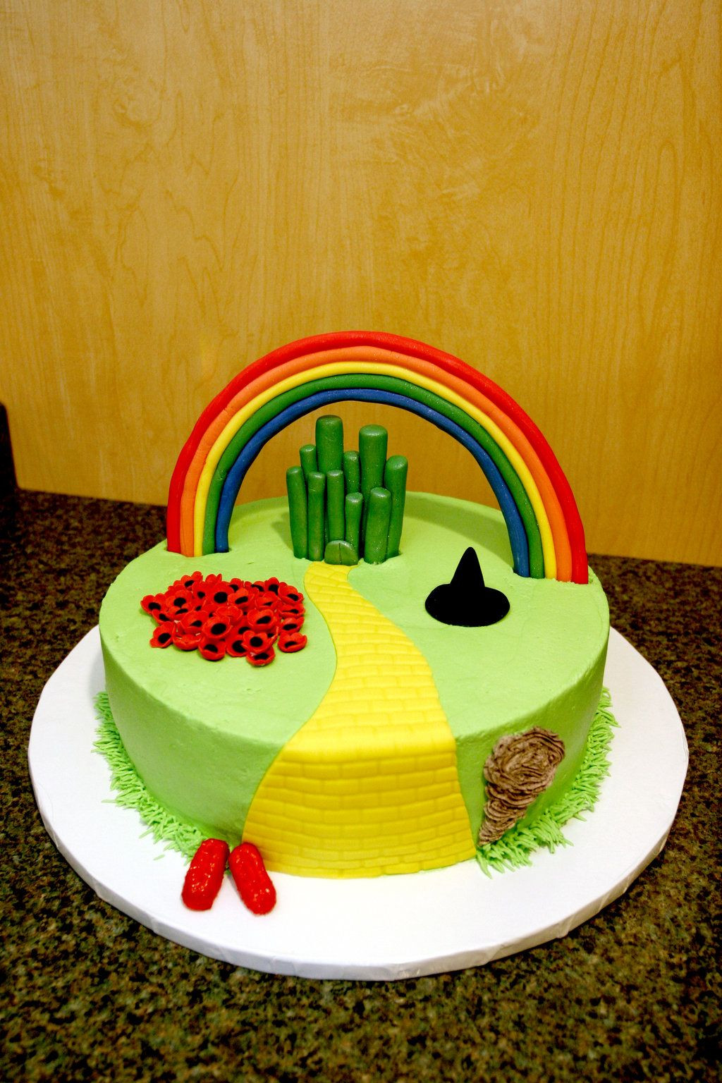 Wizard Of Oz Birthday Cake
 wizard of oz cake by pinkshoegirl on deviantART
