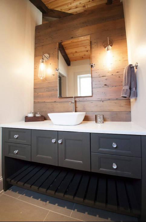 Wood Accent Wall Bathroom
 Bringing Barnwood into Your Bathroom