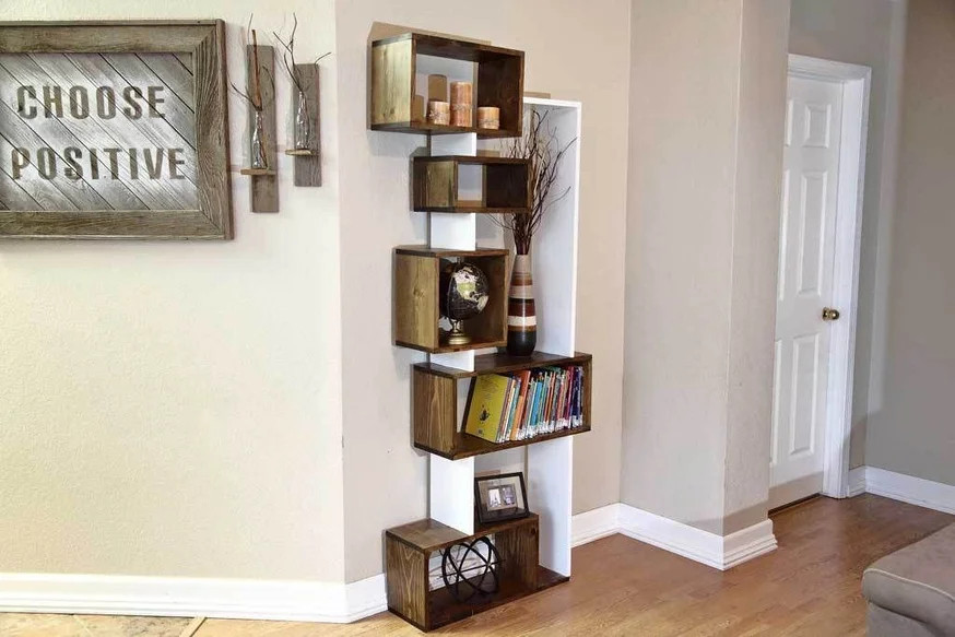 Wood Bookshelf DIY
 fsetting DIY Bookshelf in 2020 With images