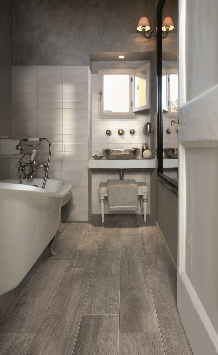 Wood Look Bathroom Tile
 Wood Tile vs Real Wood Flooring – Interiors by Kelley Lively