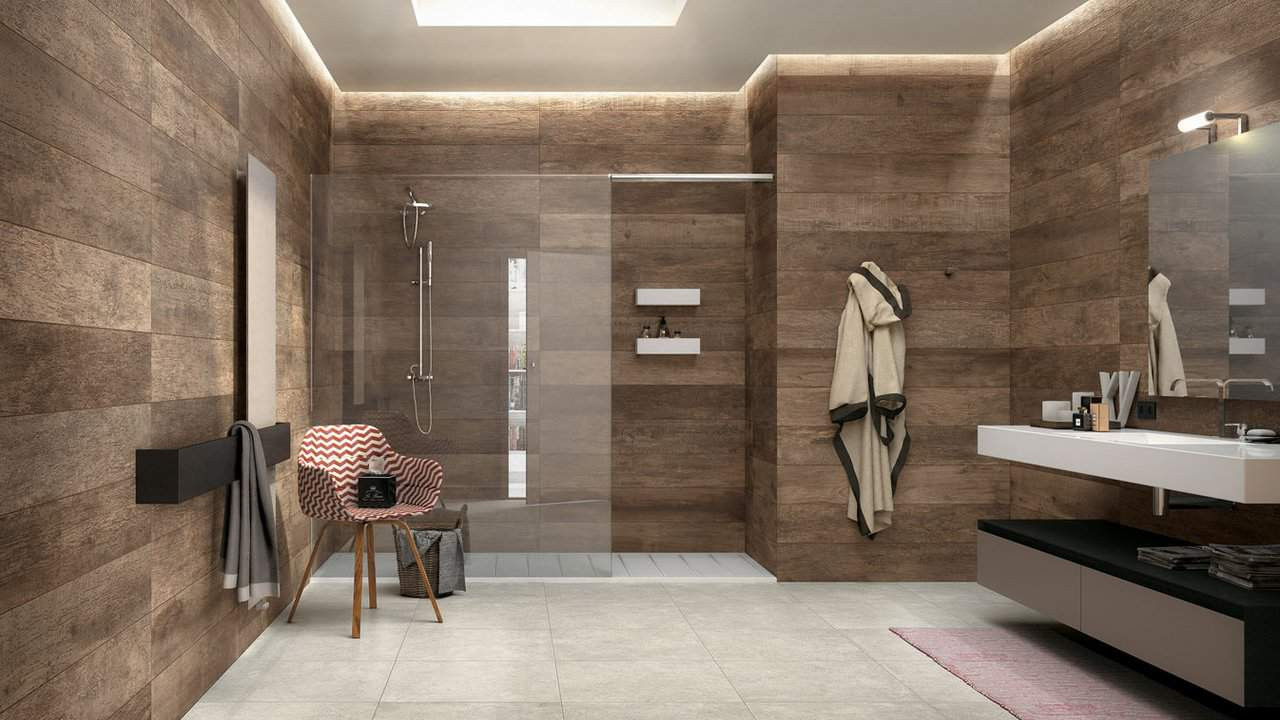 Wood Look Bathroom Tile
 Wood Look Tile 17 Distressed Rustic Modern Ideas