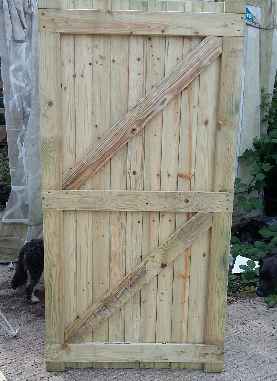 Wooden Backyard Gates
 hand built wooden garden gate 1 75m x 90cm 3ft £69