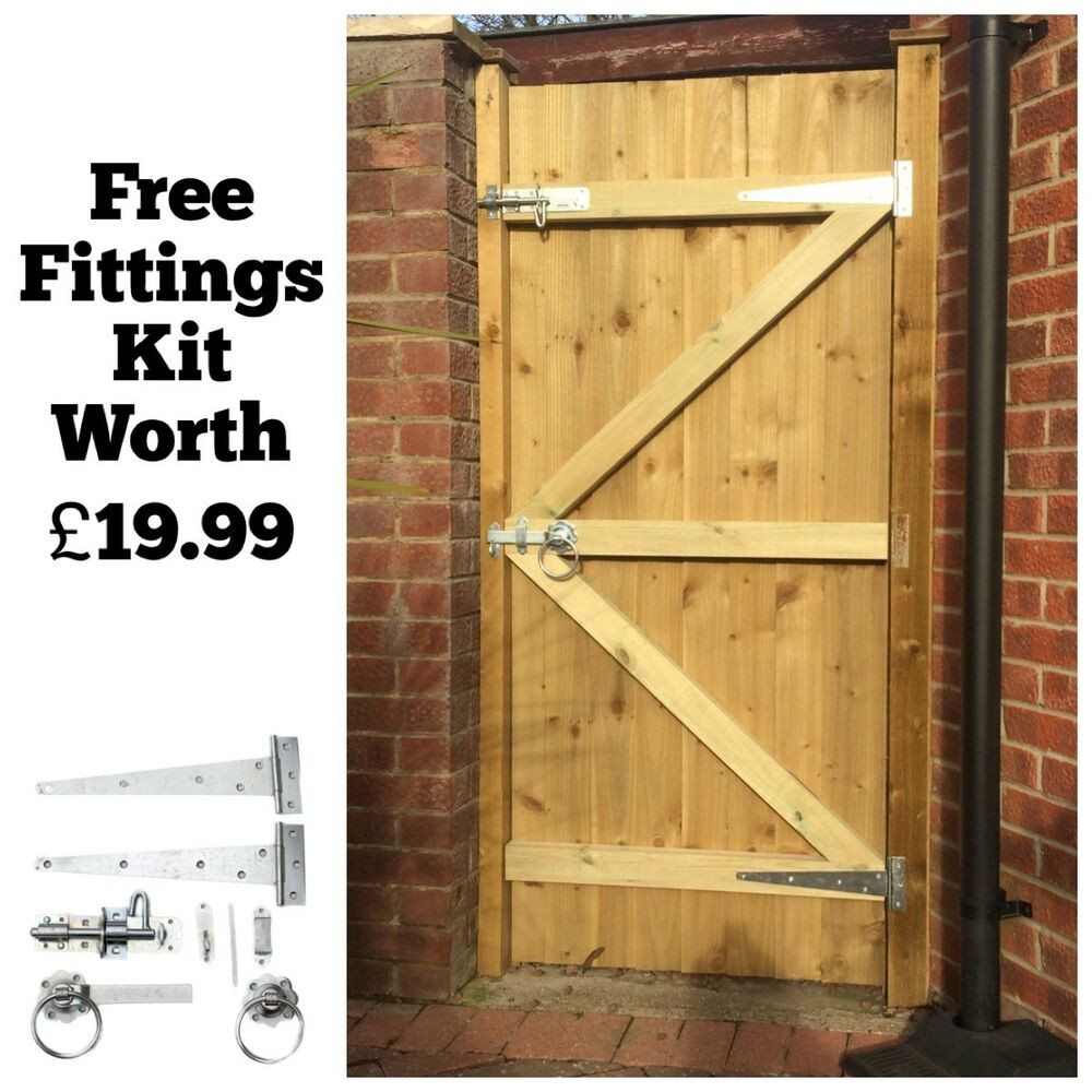 Wooden Backyard Gates
 MADE TO MEASURE WOODEN GARDEN GATE GATES FEATHEREDGE