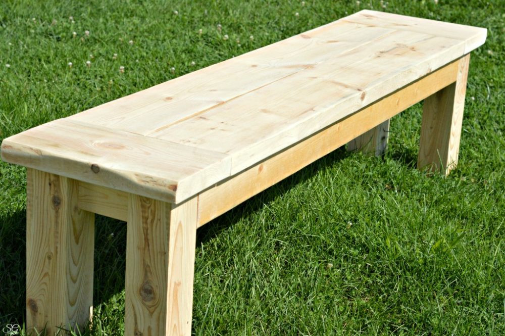 Wooden Bench DIY
 Rustic Bench DIY Home Decor Project Scrappy Geek