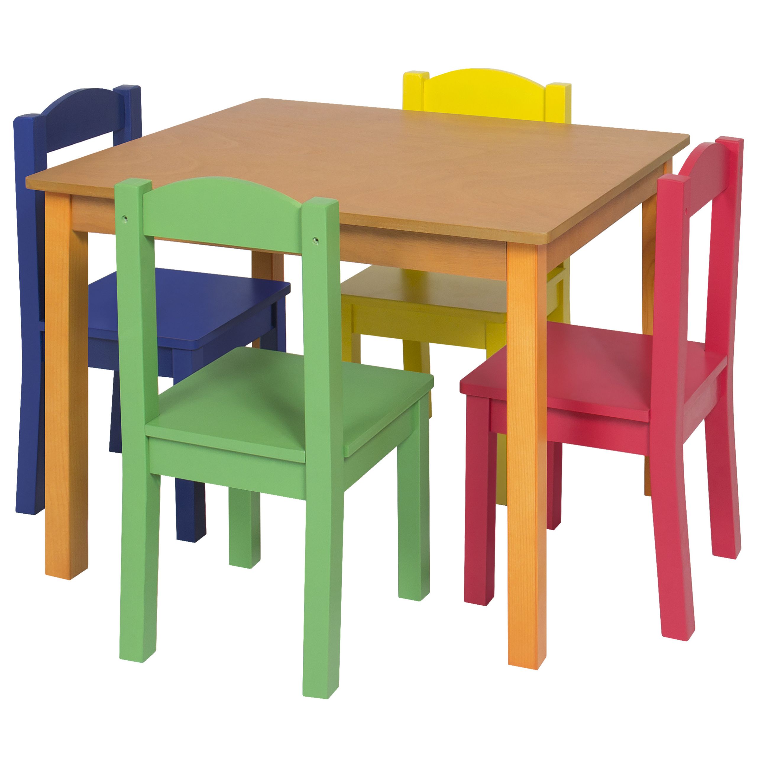 Wooden Kids Table
 Kids Wooden Table and 4 Chair Set Furniture Primary