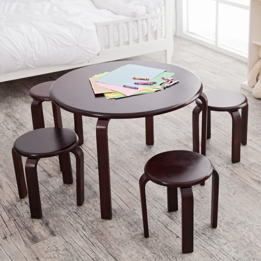 Wooden Kids Table
 Wooden Table and Chairs for Kids – HomesFeed