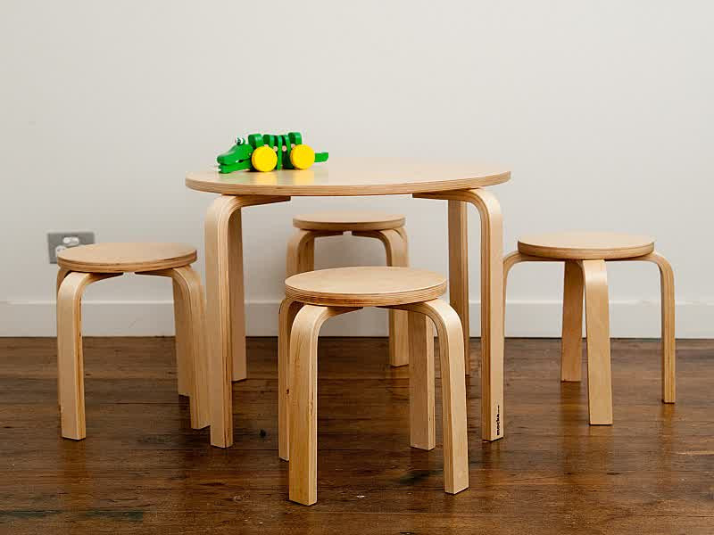 Wooden Kids Table
 Wooden Table and Chairs for Kids – HomesFeed