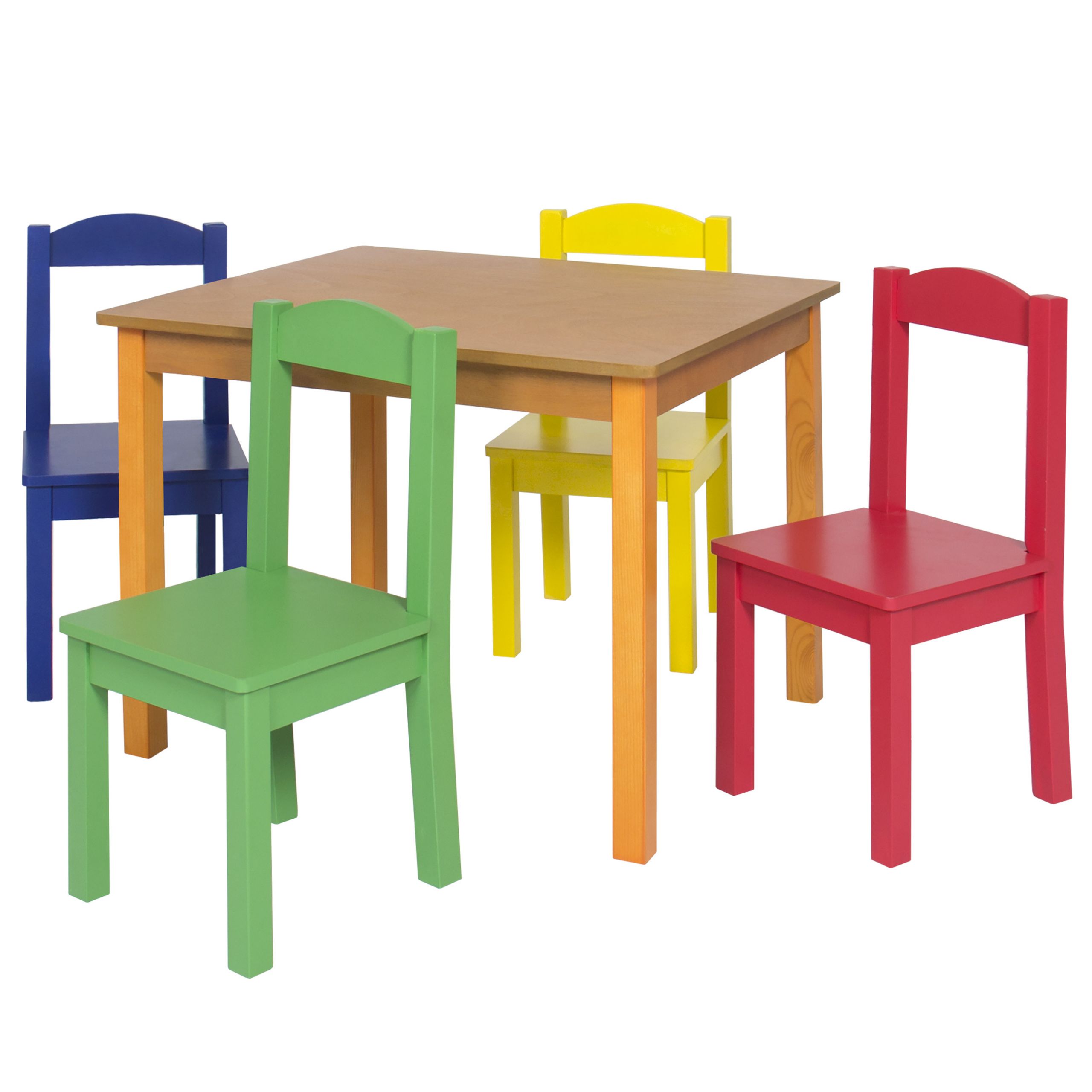 Wooden Kids Table
 Kids Wooden Table and 4 Chair Set Furniture Primary