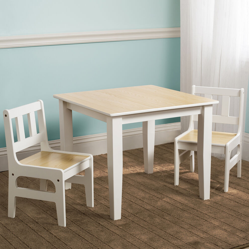 Wooden Kids Table
 NEW DELTA CHILDREN NATURAL KIDS WOODEN TABLE & CHAIRS SET