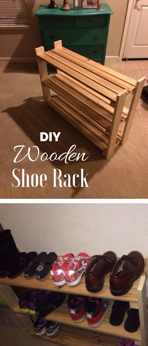 Wooden Shoe Rack DIY
 62 Easy DIY Shoe Rack Storage Ideas You Can Build on a Bud