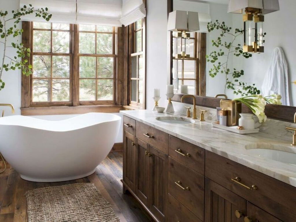 Woodsy Bathroom Decor
 20 Inspiring Small Bathroom Design Ideas With Wood Decor