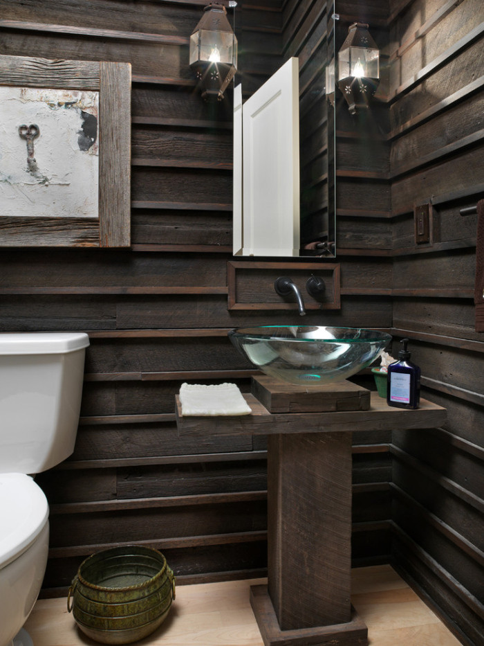 Woodsy Bathroom Decor
 RUSTIC SMALL BATHROOM IDEAS