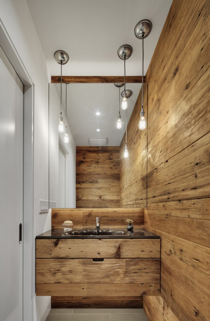 Woodsy Bathroom Decor
 Rustic Modern Bathroom Design Ideas