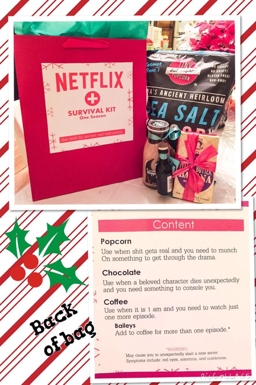 Work Holiday Gift Ideas
 A t I made for my Secret Santa at work Netflix