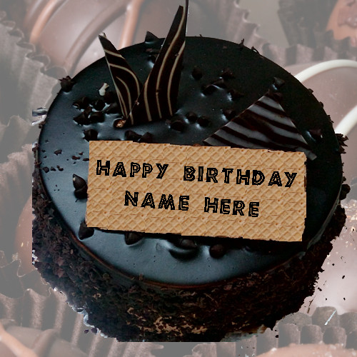 Write Name On Birthday Cake
 Write Name Happy Birthday Chocolate Cake