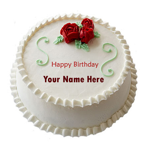 Write Name On Birthday Cake
 Write Name on Happy Birthday Decorated Cake line