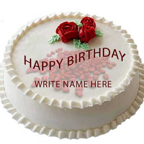 Write Name On Birthday Cake
 Write Name Love Birthday Cake