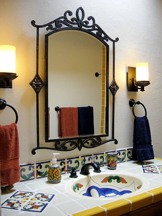 Wrought Iron Bathroom Mirror
 20 Best of Black Wrought Iron Mirrors