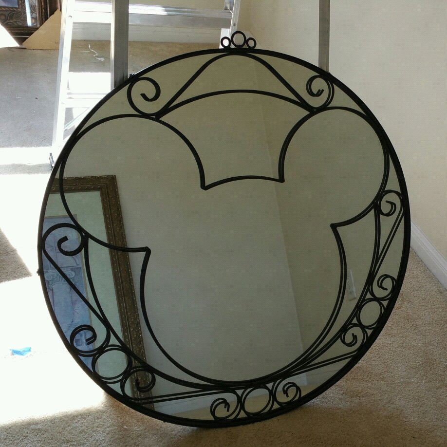 Wrought Iron Bathroom Mirror
 Remended Wrought Iron Mirror Aldabella Satin Gold Bathroom