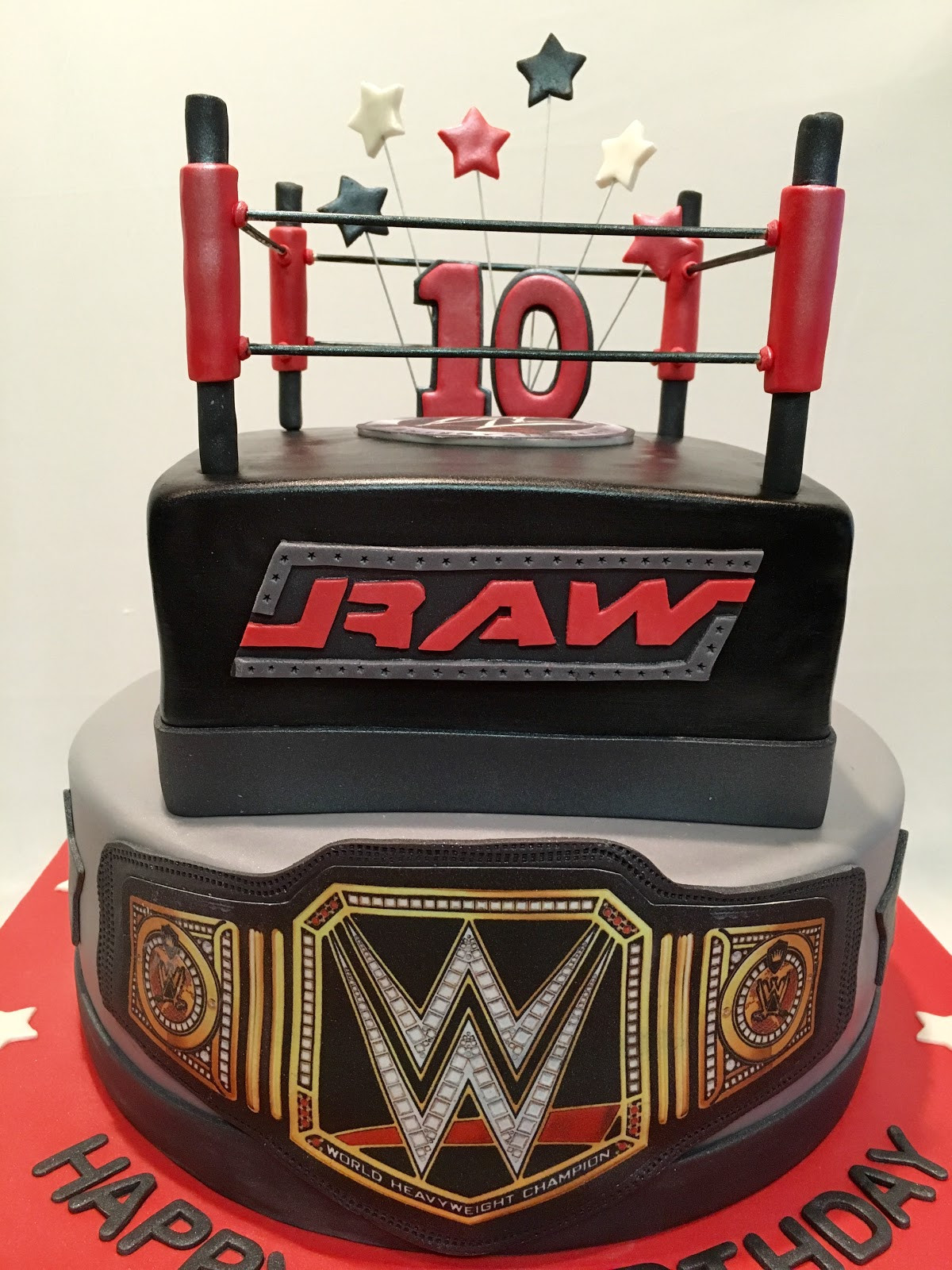 Wwe Birthday Cake
 MyMoniCakes WWE Ring cake with belt