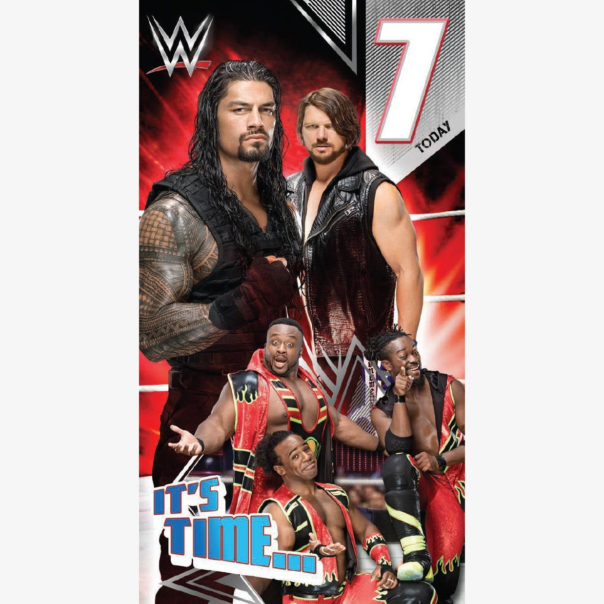 Wwe Birthday Cards
 WWE Age 7 Birthday Card