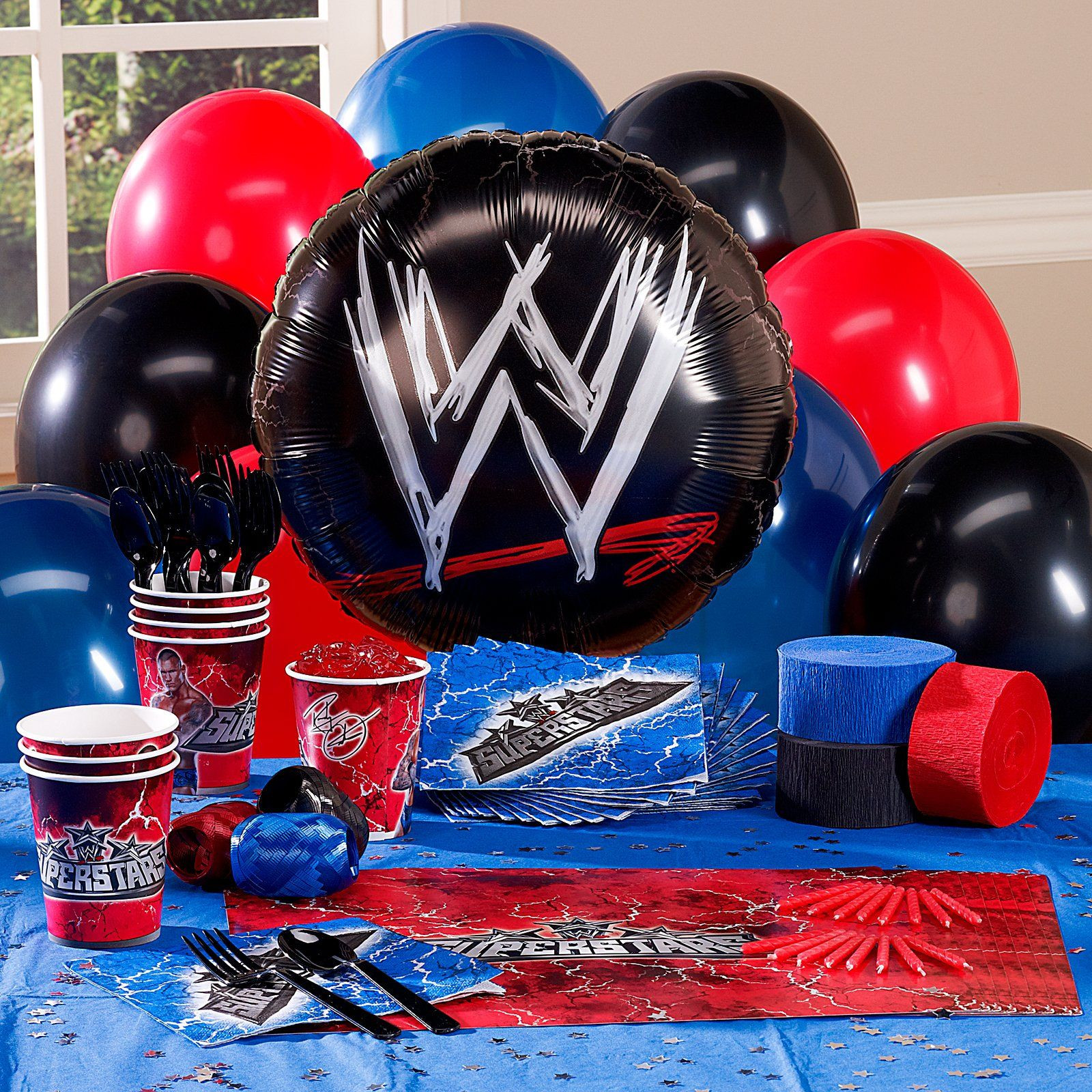 Wwe Birthday Decorations
 WWE Personalized Party Theme