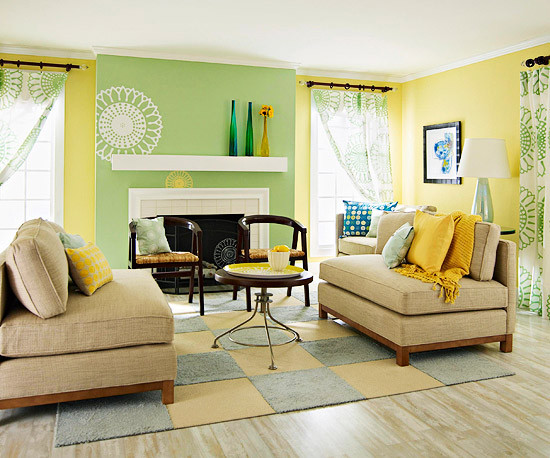 Yellow Living Room Ideas
 Yellow living room design ideas