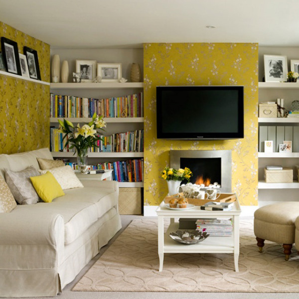 Yellow Living Room Ideas
 Sunny Yellow Living Room Design Ideas