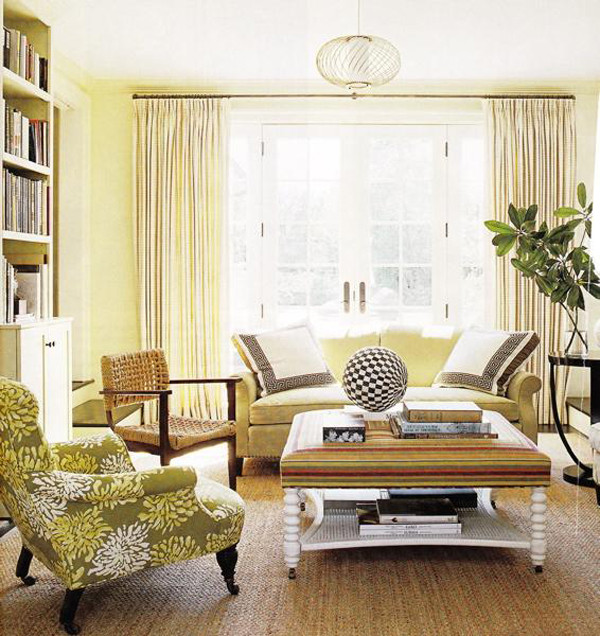 Yellow Living Room Ideas
 Sunny Yellow Living Room Design Ideas