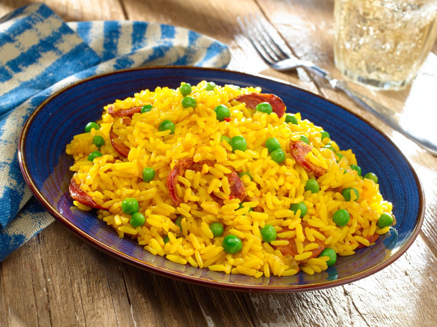 Yellow Mexican Rice
 Yellow Rice with Chorizo