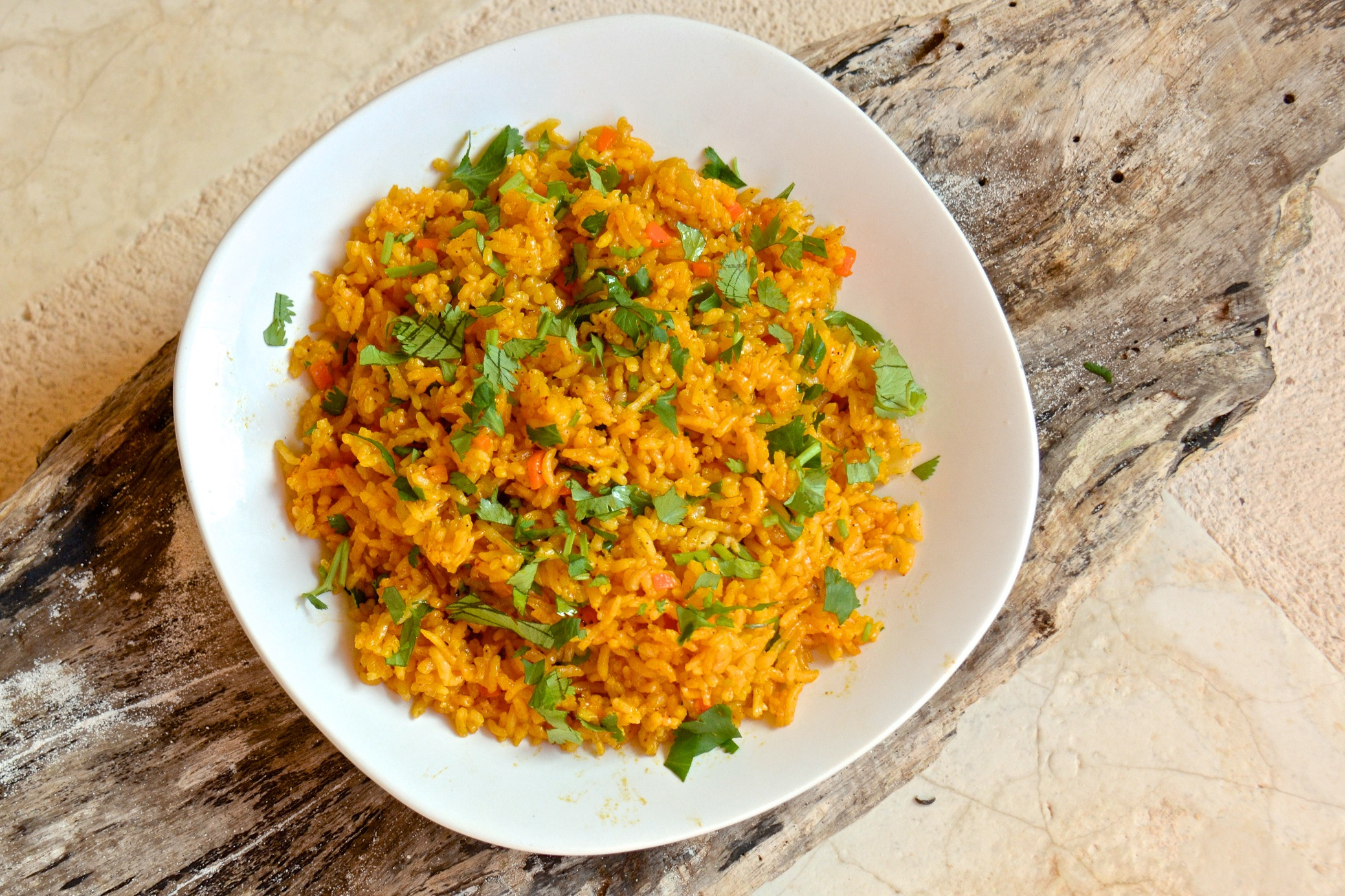 Yellow Mexican Rice
 Mexican yellow rice with achiote Olive Oil and Lemons