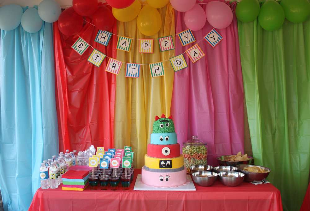 Yo Gabba Gabba Birthday Decorations
 Yo Gabba Gabba Birthday Party Ideas