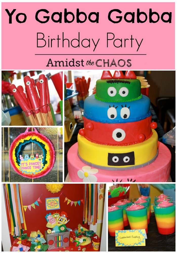 Yo Gabba Gabba Birthday Decorations
 Yo Gabba Gabba Birthday Party Amidst the Chaos