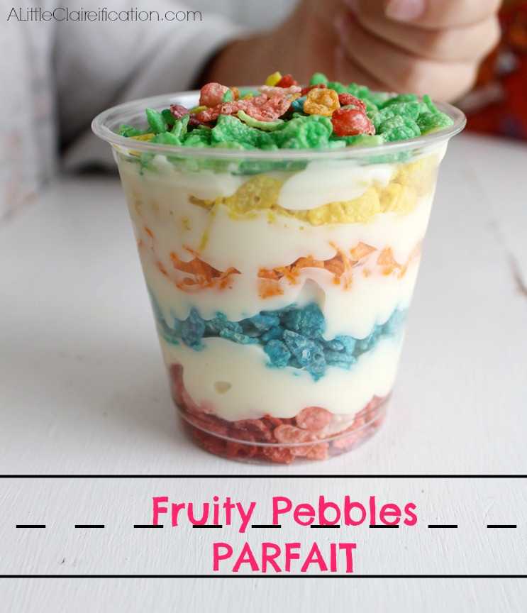 Yogurt Parfait Recipes For Kids
 Fruity Pebbles Parfait