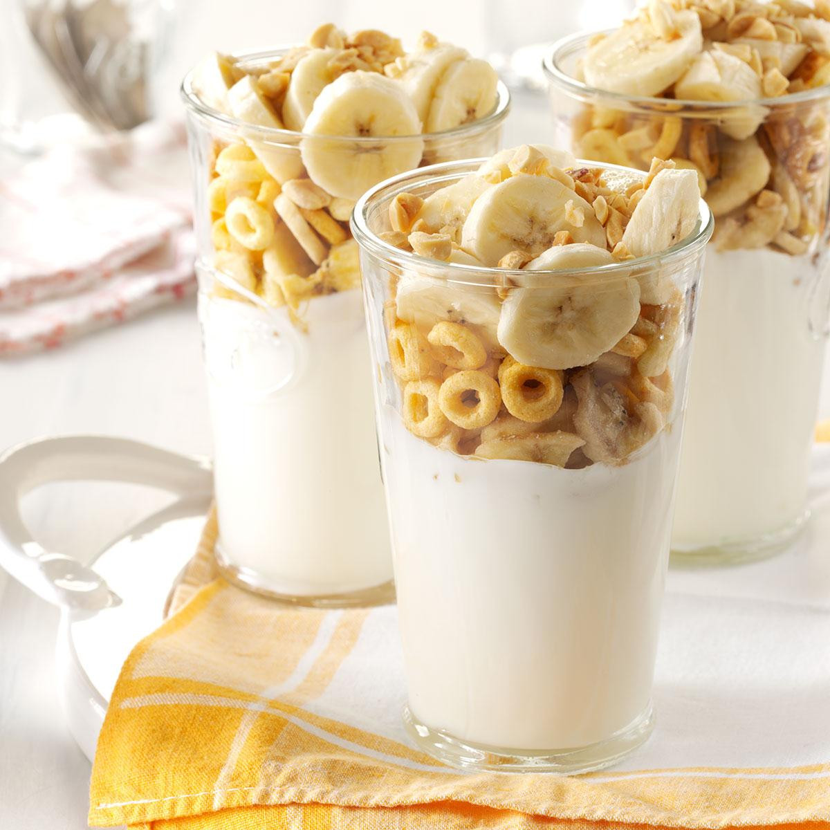 Yogurt Parfait Recipes For Kids
 Peanut Butter Banana Yogurt Parfaits Recipe